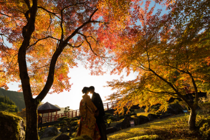 撮影ロケーション：渓石園