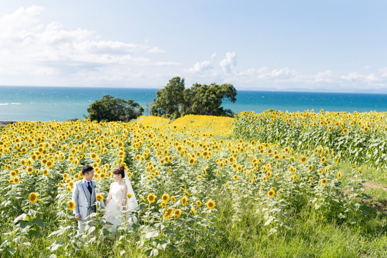 長崎鼻での前撮りイメージ