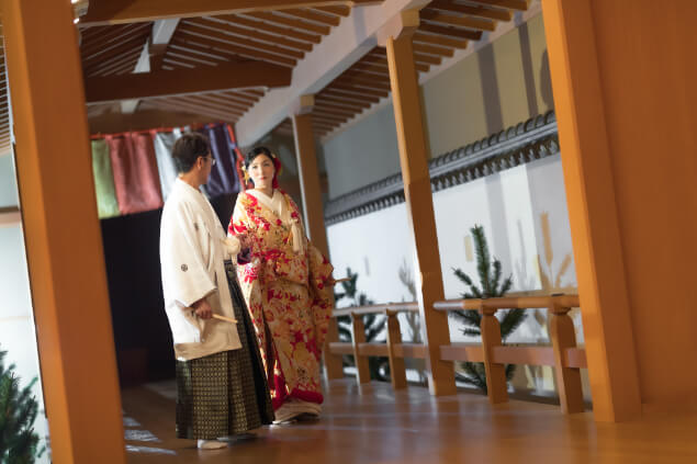 前撮りイメージ：和装　室内