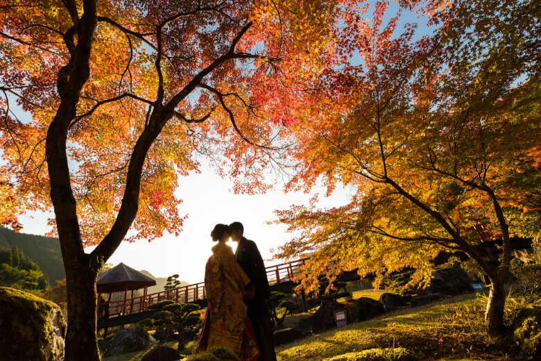 渓石園での前撮りイメージ