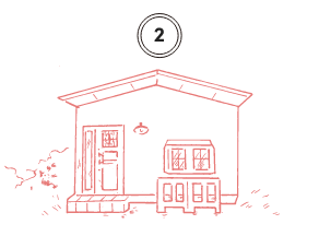 個人写真スタジオで撮影