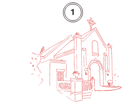 結婚式場で撮影